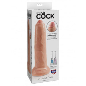 King Cock 9" Uncut - Flesh - MyPleasure