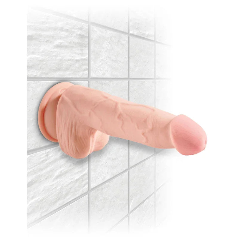 King Cock Plus Triple Density 5" Cock With Balls - Flesh - MyPleasure