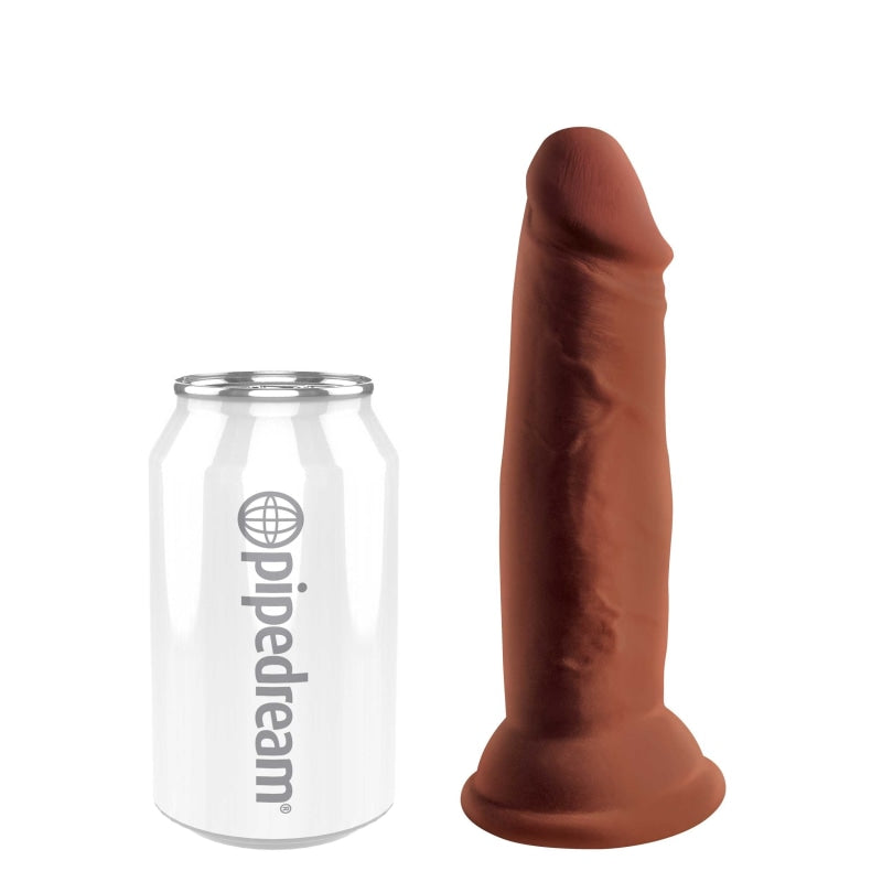 King Cock Plus Triple Density 6 Inch Cock - Brown - Dildos & Dongs