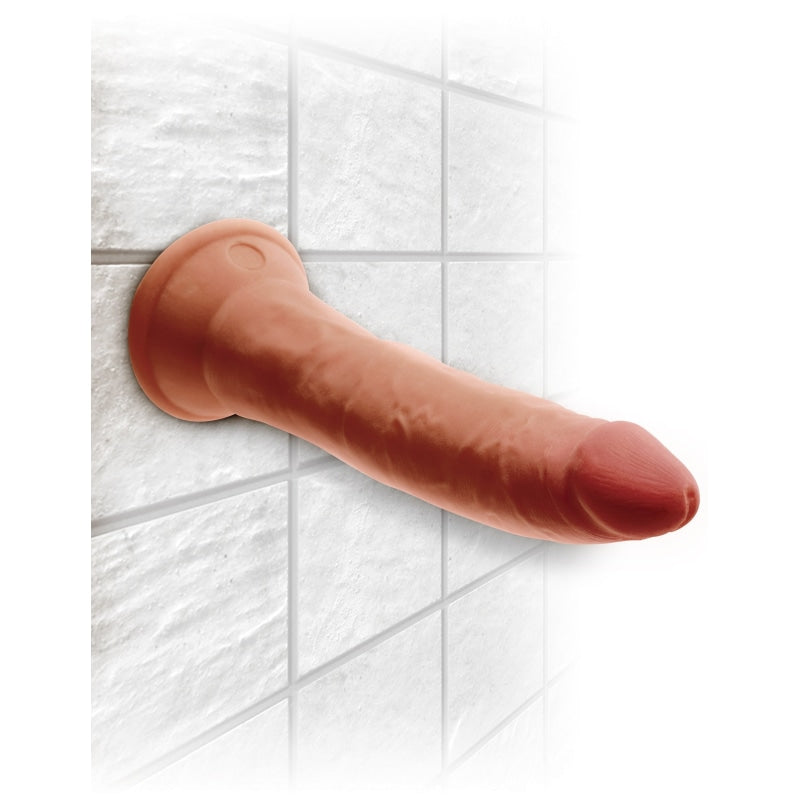 King Cock Plus Triple Density 7 Inch Cock - Tan - Dildos & Dongs