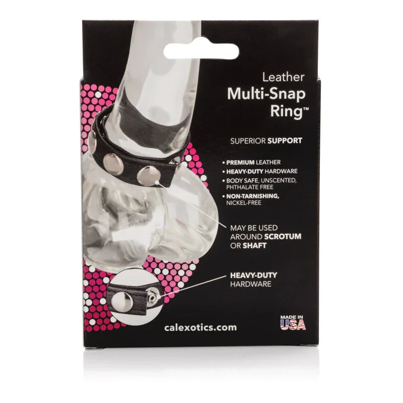 Leather Multi-Snap Ring - MyPleasure