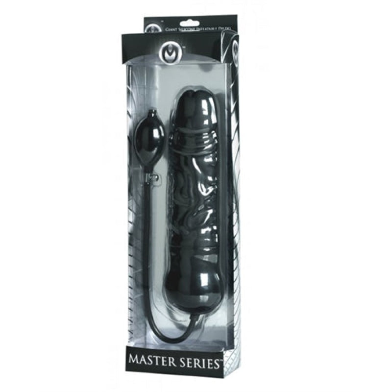 Leviathan Giant Silicone Inflatable Dildo - Black