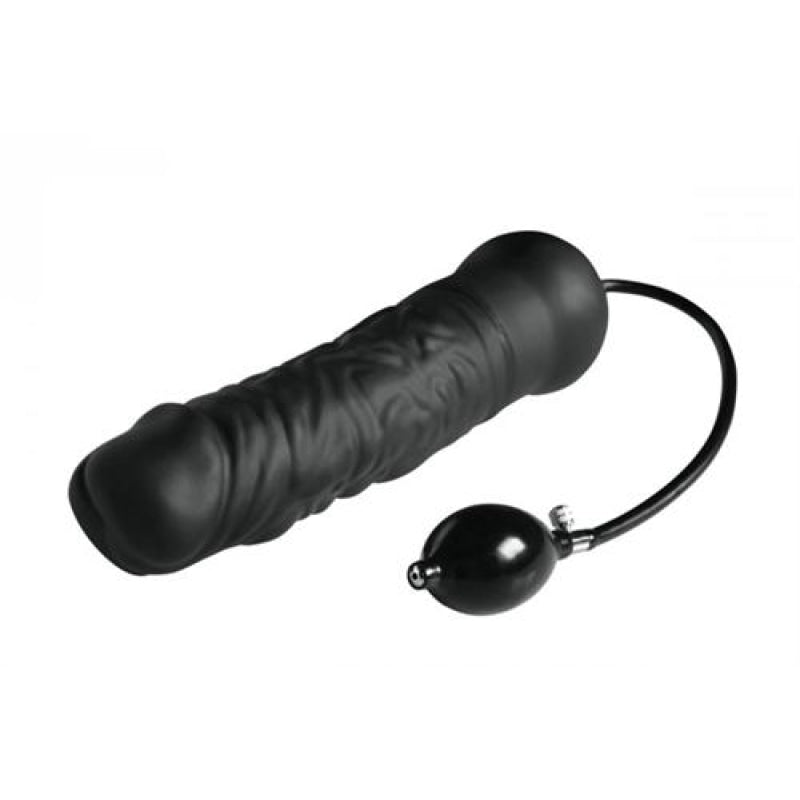 Leviathan Giant Silicone Inflatable Dildo - Black