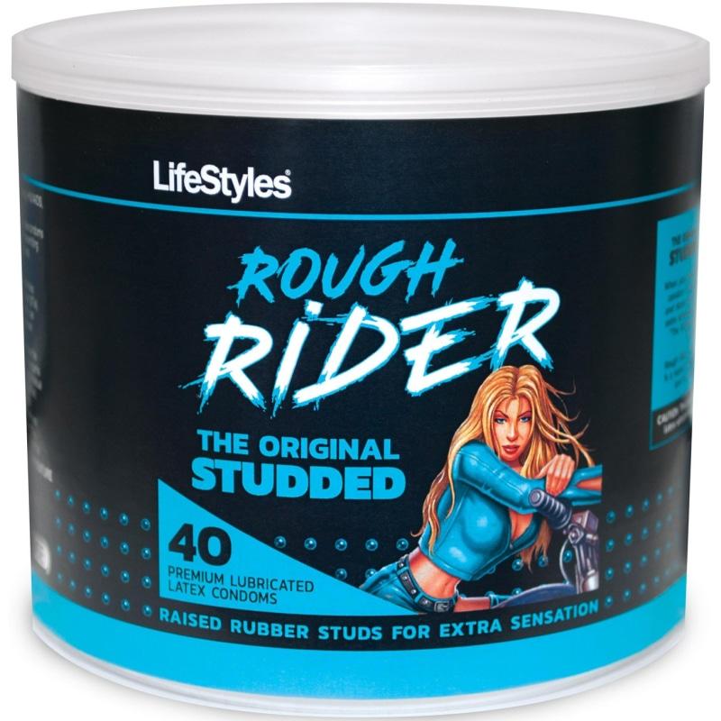 Lifestyles Rough Rider - 40 Count Jar - Condoms