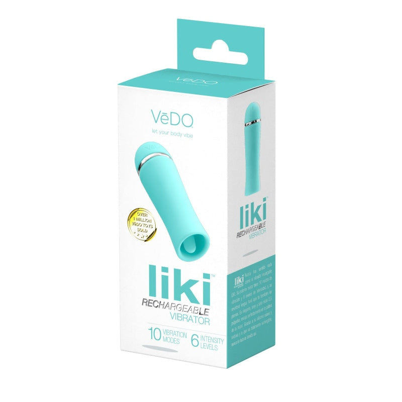 Liki Rechargeable Flicker Vibe - Tease Me Turqoise - Clit Stimulators