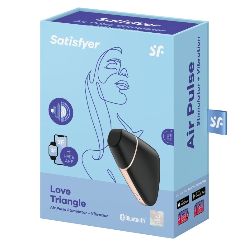 Love Triangle - Black - Clit Stimulators Vibrators