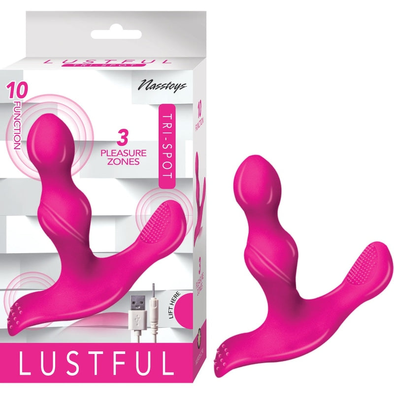 Lustful Tri-Spot - Pink - Anal Toys & Stimulators