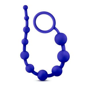 Luxe Silicone 10 Beads - Indigo - MyPleasure