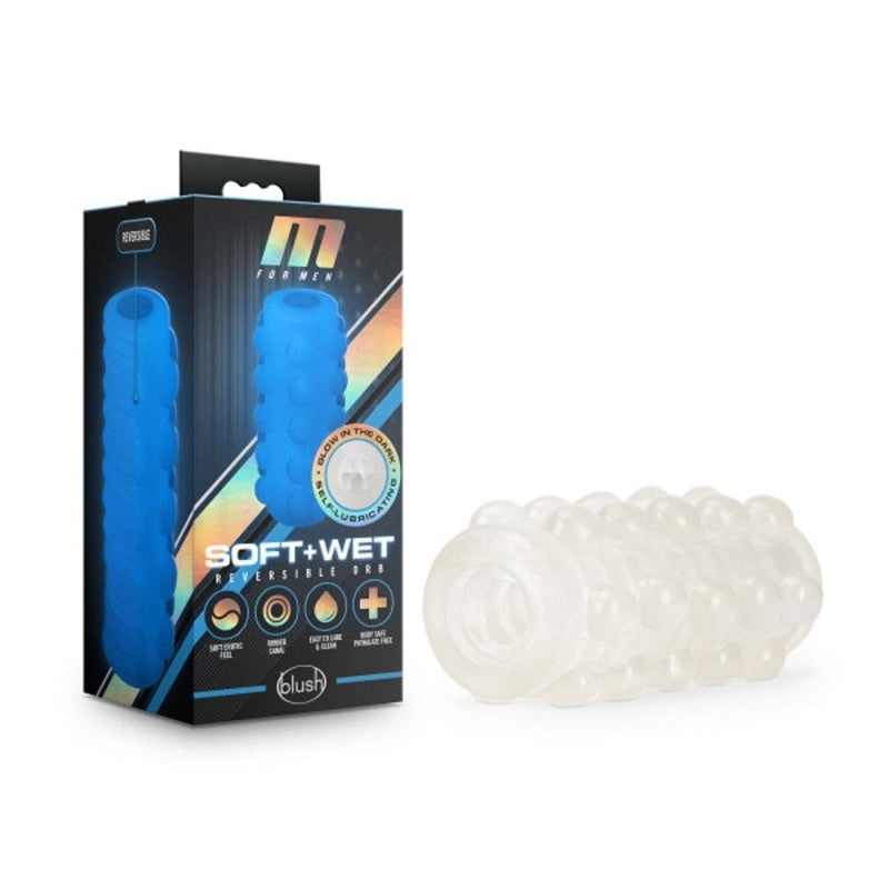 M for Men - Soft and Wet - Reversible Orb - Frosted - Masturbation Aids for Males