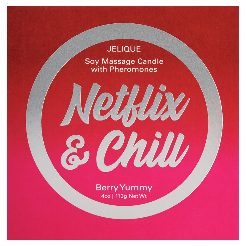 Massage Candle - Netflix and Chill - Berry Yummy - 4 Oz. Jar - Candles