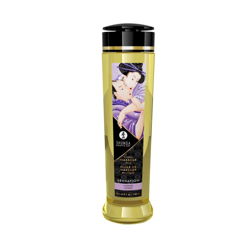 Massage Oils - Sensation - 8 Fl. Oz. - Lubricants Creams & Glides