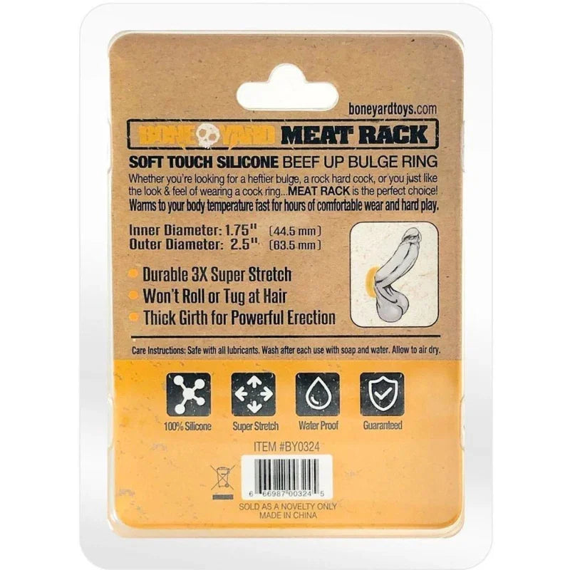 Meat Rack Cock Ring - Yellow - MyPleasure
