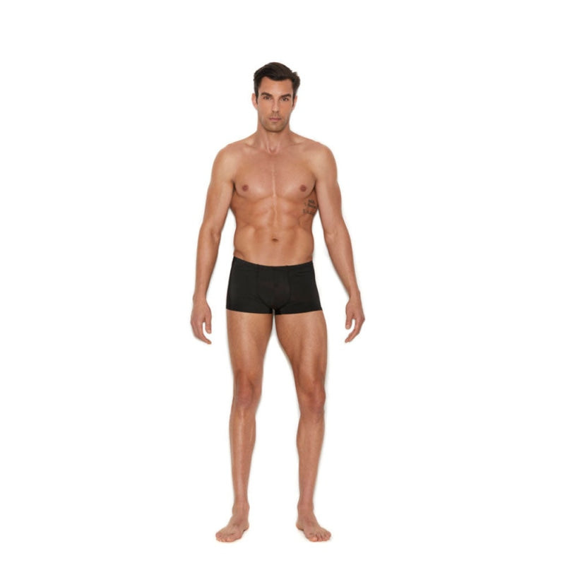 Men's Lycra Boxer Brief - Large/xlarge - Black