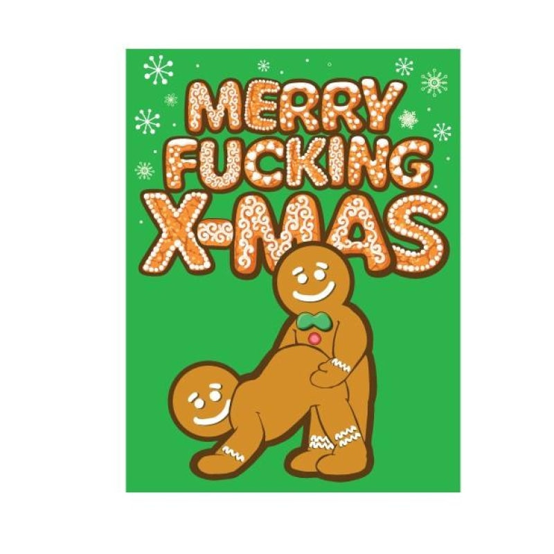 Merry Fing Christmas Gingerbread Man Gift Bag - Holiday Items