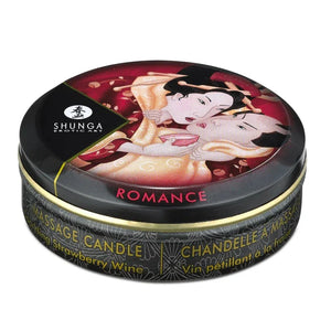 Mini Massage Candle - Romance - Sparkling Strawberry Wine - 1 Fl. Oz. - MyPleasure
