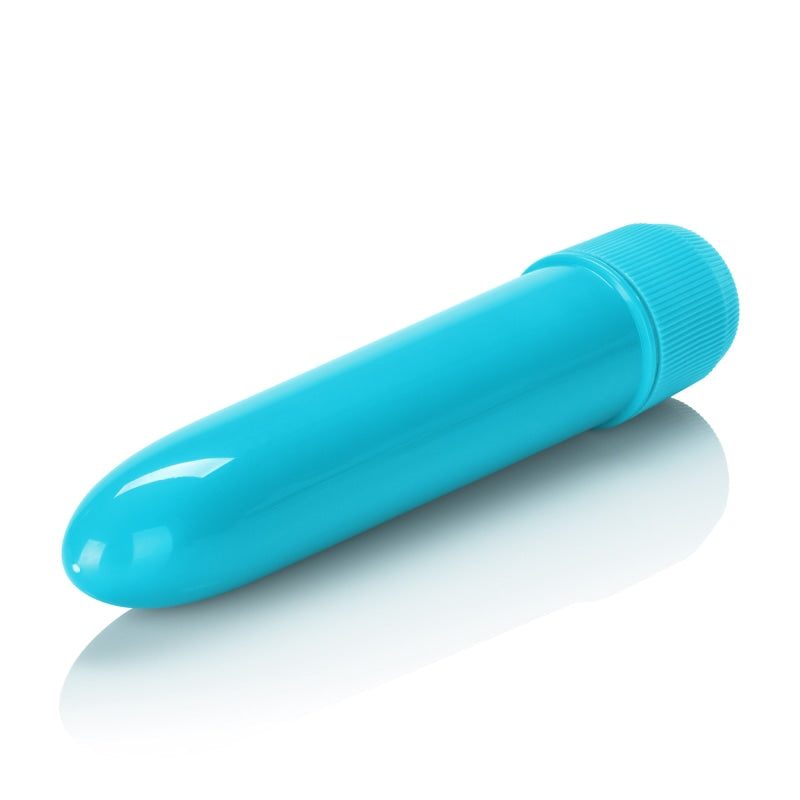 Mini Neon Multi-Speed Vibe 4.5 Inches - Blue