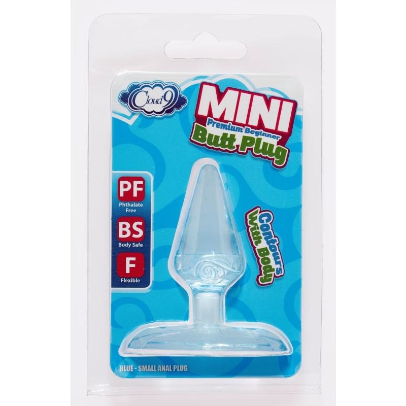 Mini Premium Beginner Butt Plug - Blue - Anal Toys & Stimulators