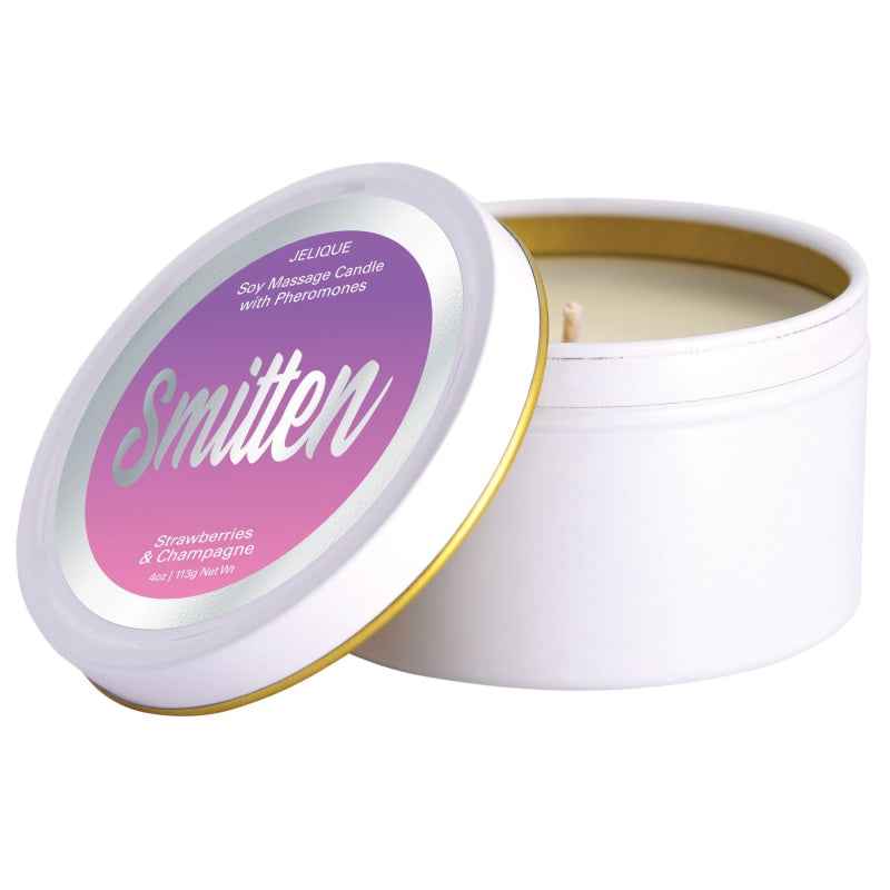 Mood Candle - Smitten - Strawberry and Champagne - 4 Oz. Jar - Candles