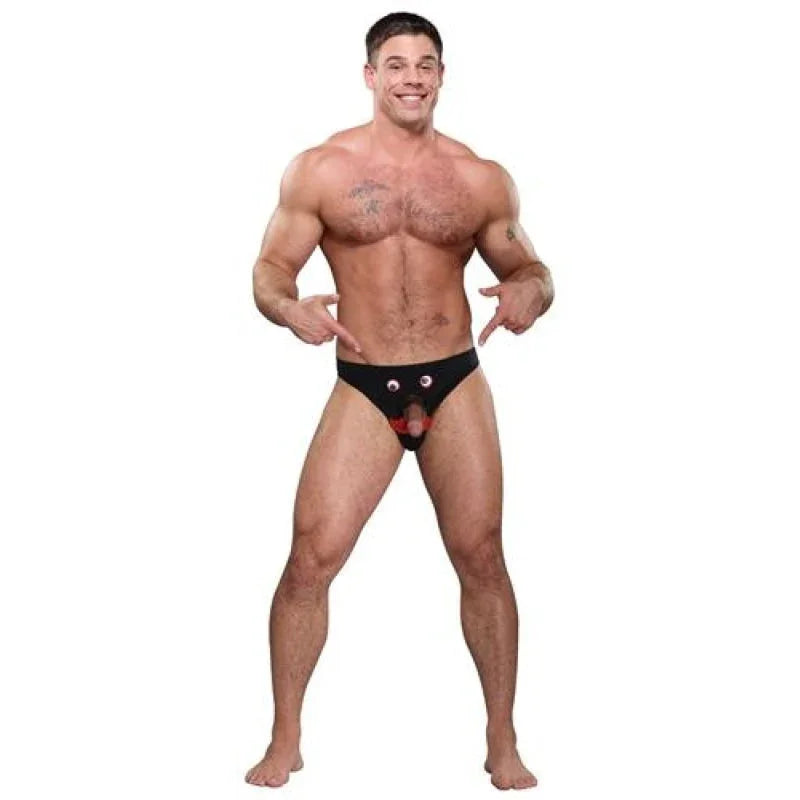 Mr. Nose Bikini - One Size - Black - MyPleasure