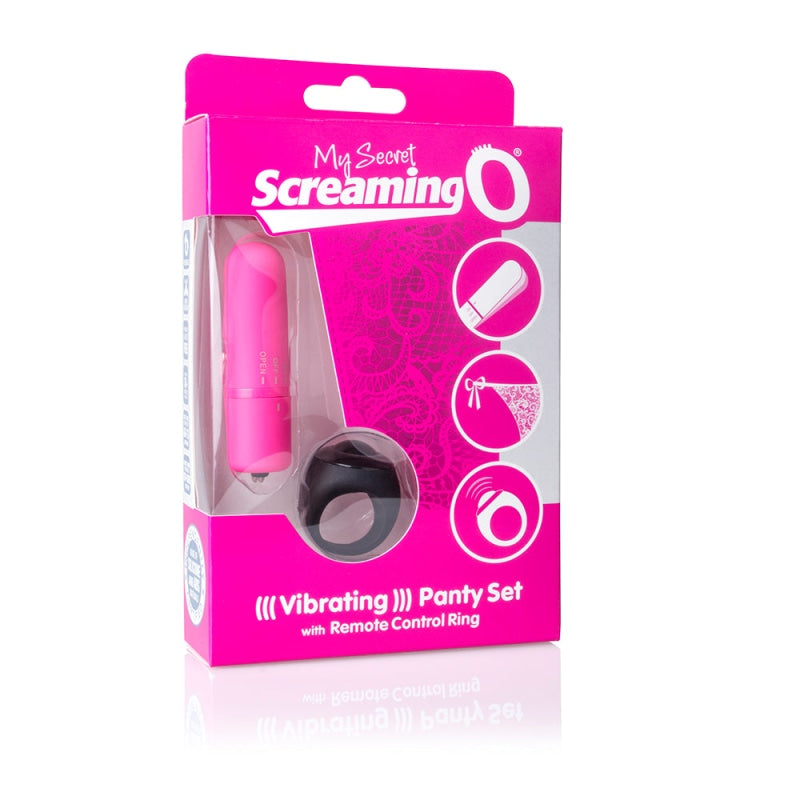 My Secret Screaming O Vibrating Panty Set - Pink - Each