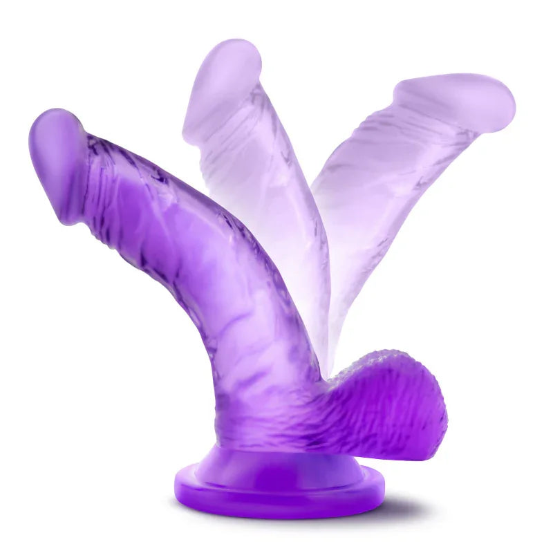 Naturally Yours - 4 Inch Mini Cock - Purple - MyPleasure