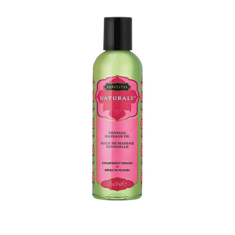 Naturals Massage Oil - Strawberry Dreams - 2 Fl Oz (59 ml) - Lubricants Creams & Glides