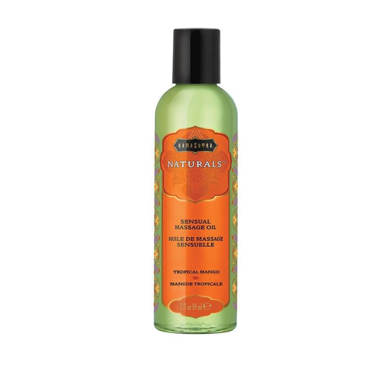 Naturals Massage Oil - Tropical Mango - 2 Fl Oz (59 ml) - Lubricants Creams & Glides