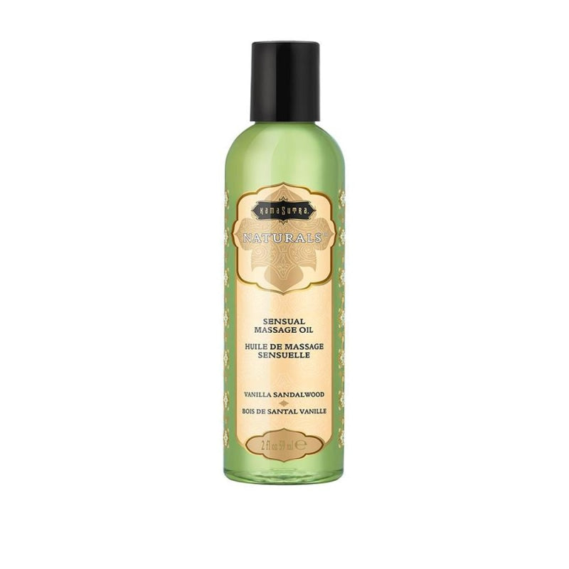 Naturals Massage Oil - Vanilla Sandalwood - 2 Fl Oz (59 ml) - Lubricants Creams & Glides