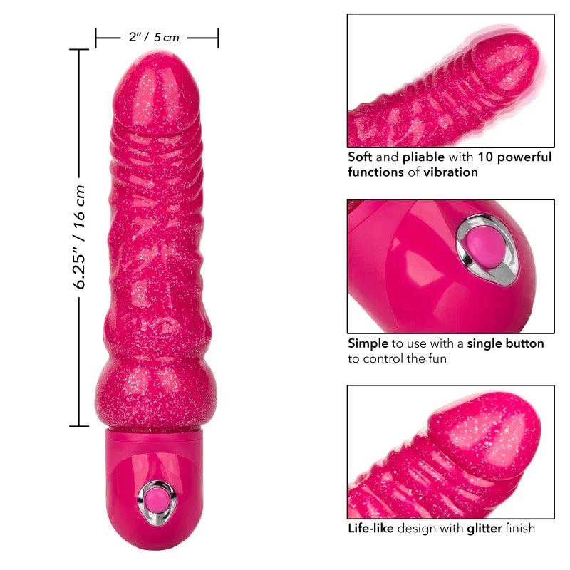 Naughty Bits Lady Boner Bendable Personal Vibrator - MyPleasure
