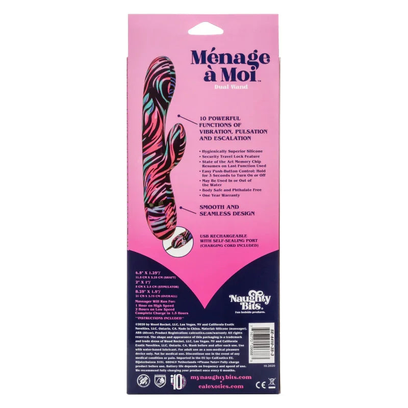 Naughty Bits Menage a Moi Dual Wand - MyPleasure