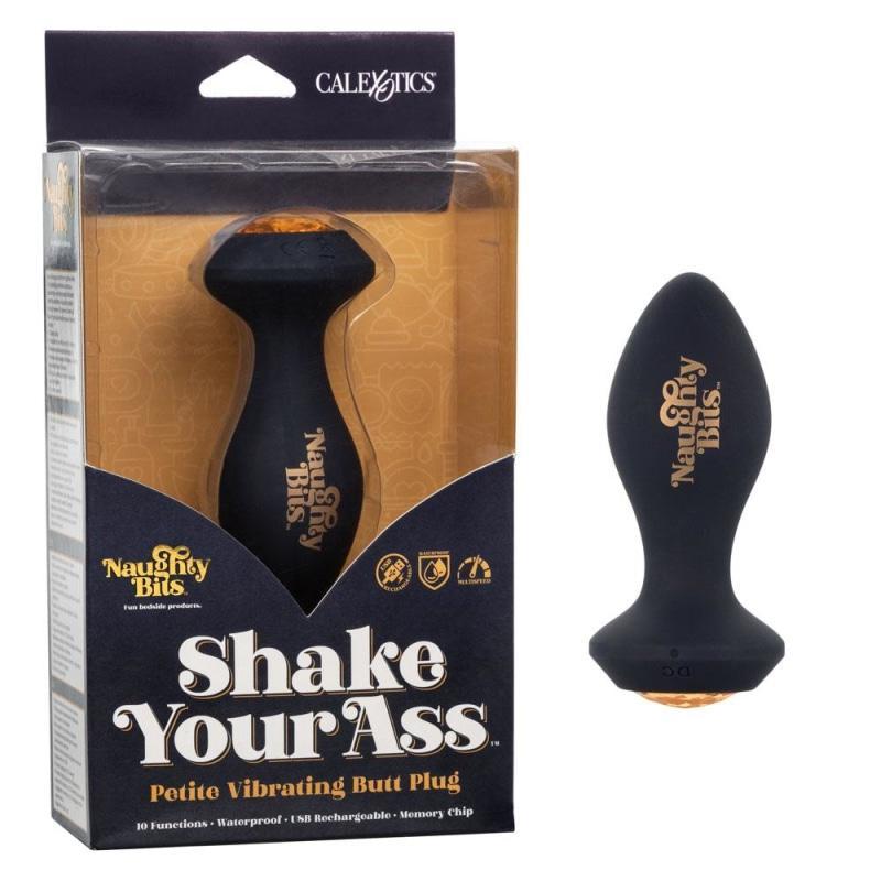 Naughty Bits Shake Your Ass Petite Vibrating Butt Plug - Anal Toys & Stimulators