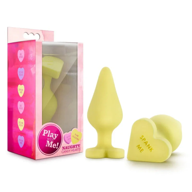 Naughty Candy Heart - Spank Me - Yellow - MyPleasure