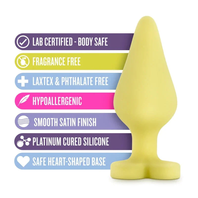 Naughty Candy Heart - Spank Me - Yellow - MyPleasure