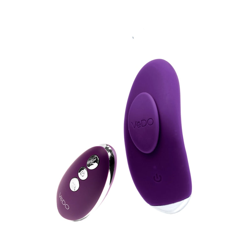 Niki Rechargeable Flexible Magnetic Panty Vibe - Purple - Clit Stimulators