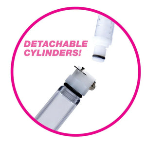 Nipple Pumping System With Detachable Cylinders - MyPleasure