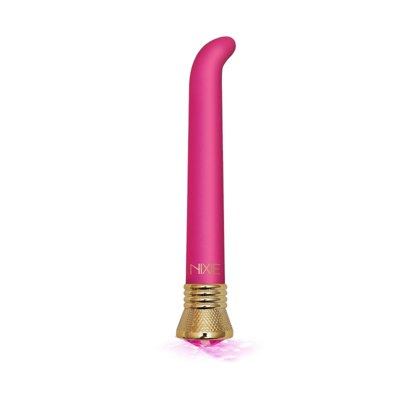 Nixie Jewel Satin G Spot Vibe 10 Function - Pink Tourmaline - Vibrators