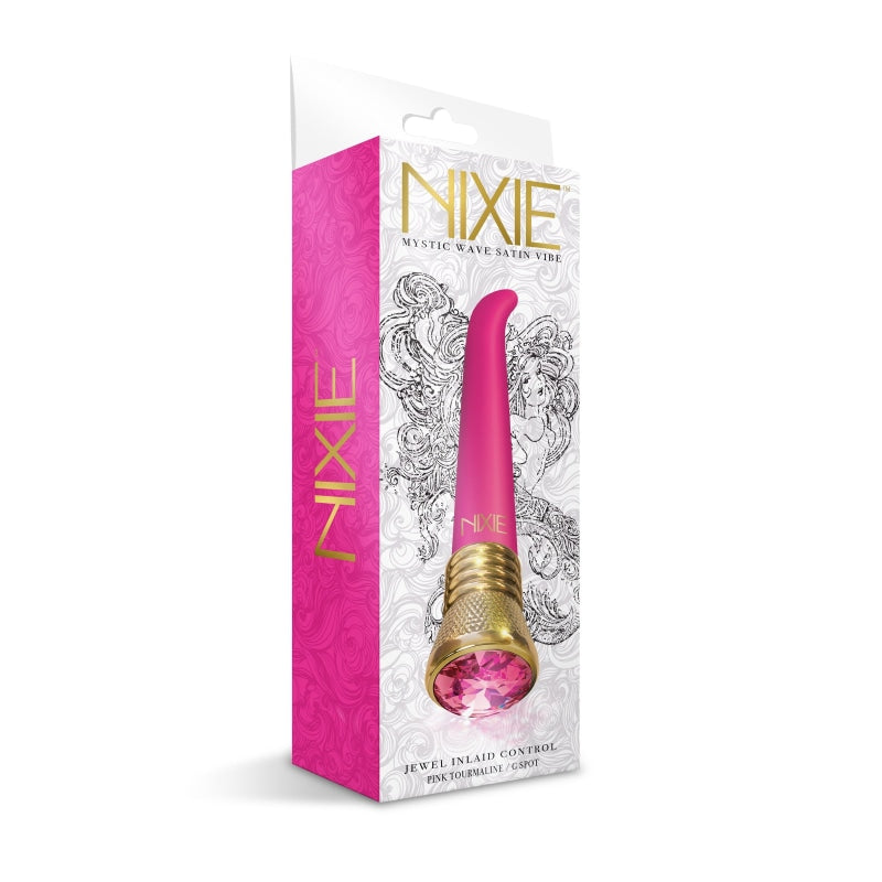 Nixie Jewel Satin G Spot Vibe 10 Function - Pink Tourmaline - Vibrators