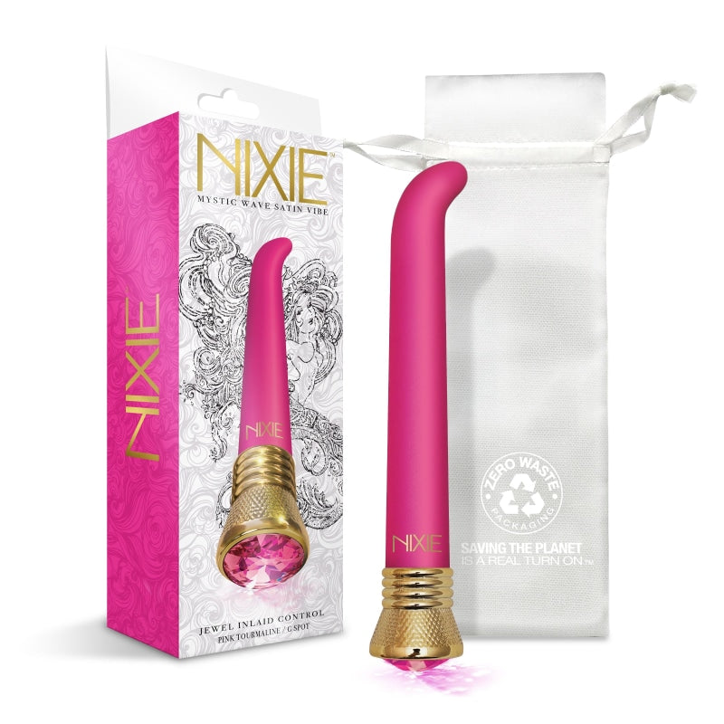 Nixie Jewel Satin G Spot Vibe 10 Function - Pink Tourmaline - Vibrators