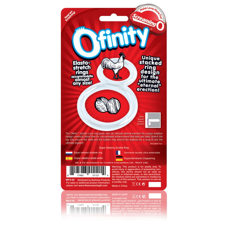 Ofinity Double Ring - Clear