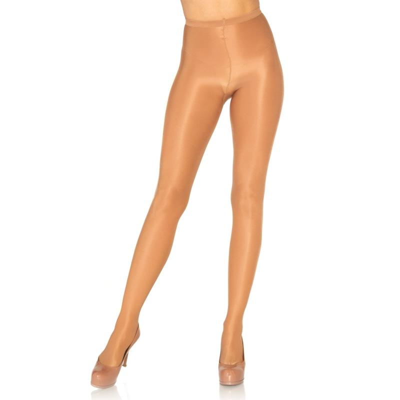 Opaque Sheer to Waist Pantyhose With Cotton Crotch - One Size - Beige LA-0922BEIGE