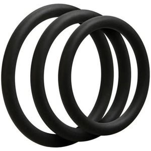 Optimale 3 C Ring Set - Thin - Black - MyPleasure