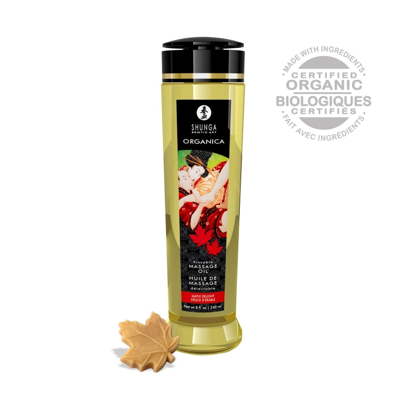Organica Massage Oils - Maple Delight - 8 Fl. Oz. - Lubricants Creams & Glides