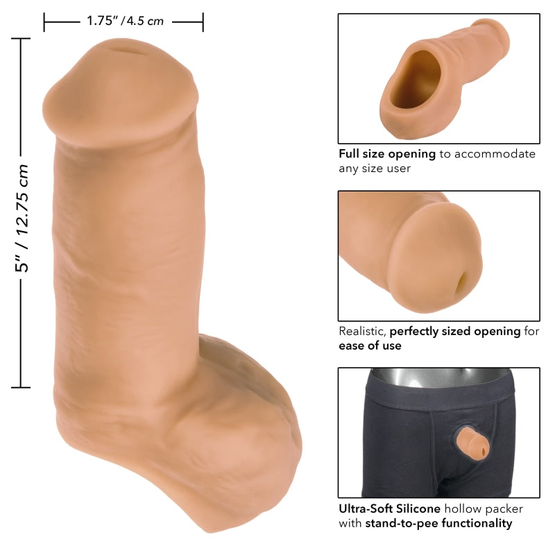 Packer Gear 5/12.75 Cm Ultra-Soft Silicone Stp - Tan - Dildos & Dongs