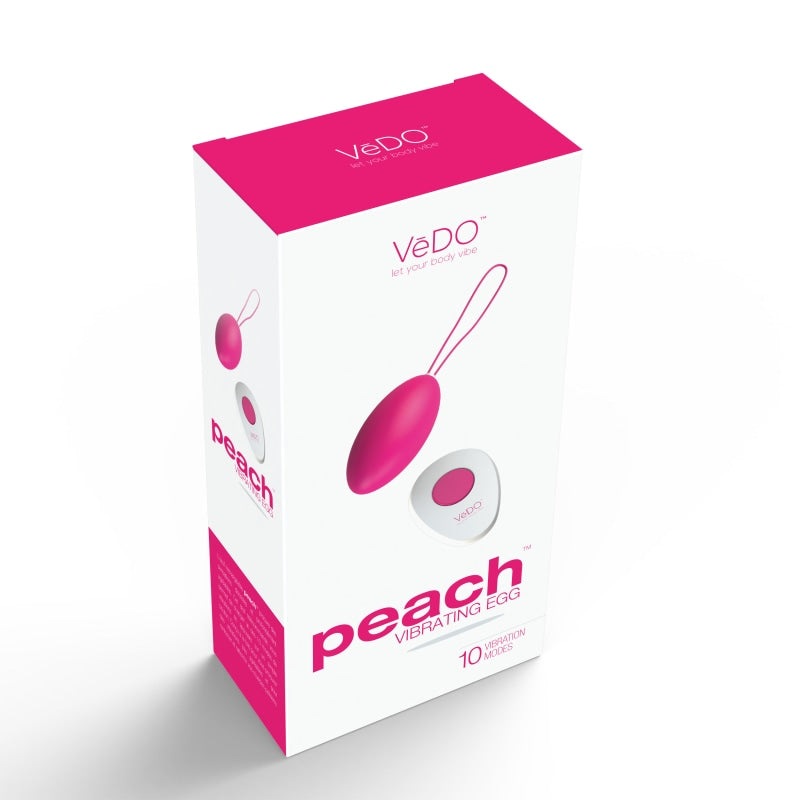 Peach Vibrating Egg - Foxy Pink