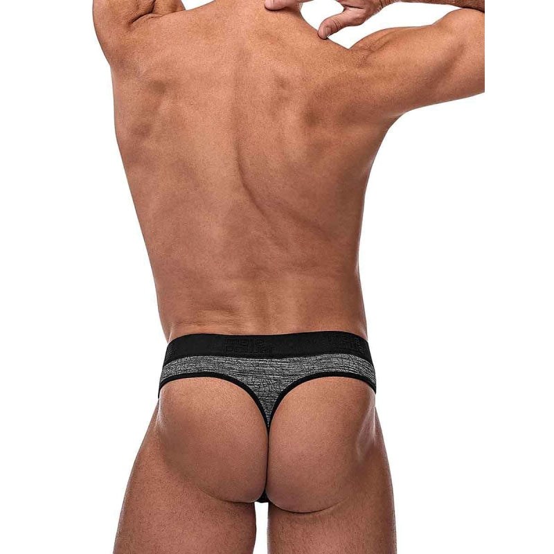 Peak Performance Sport Thong - S/ M - Grey - Lingerie & Sexy Apparel