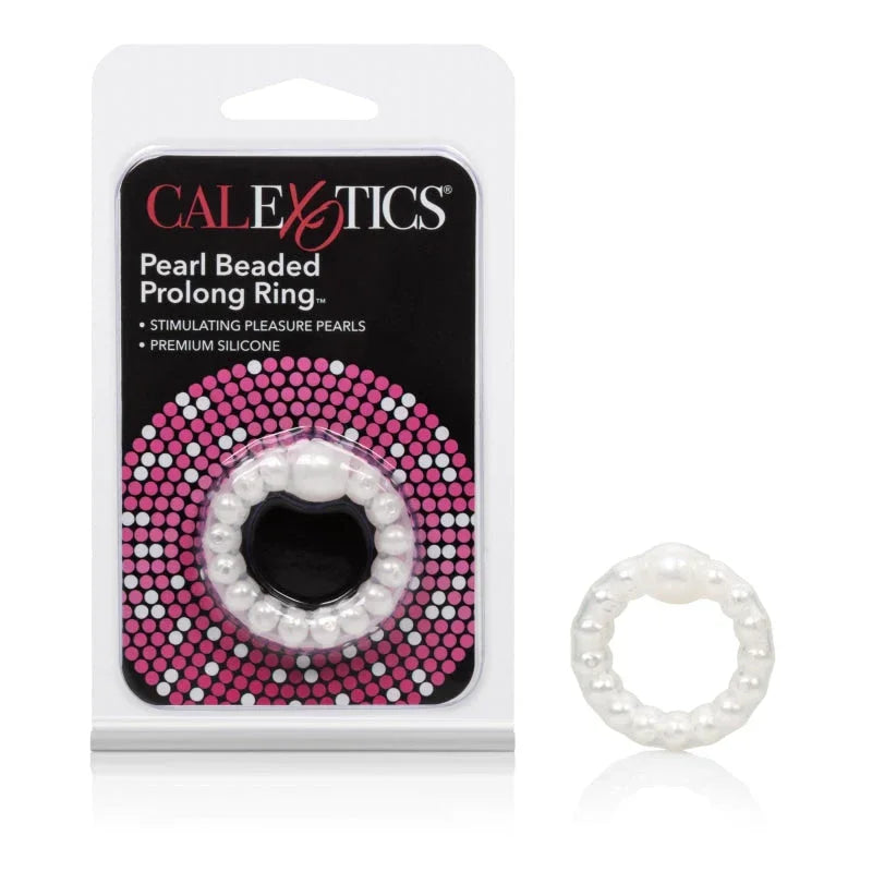 Pearl Beaded Prolong Rings - White - MyPleasure