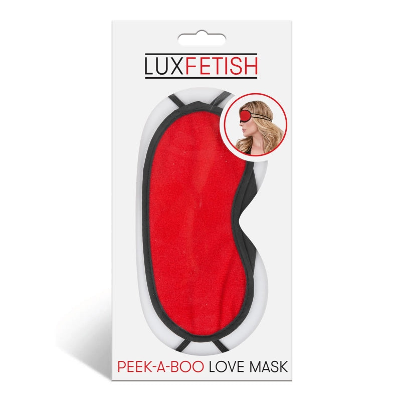 Peek-a-Boo Love Mask - Red