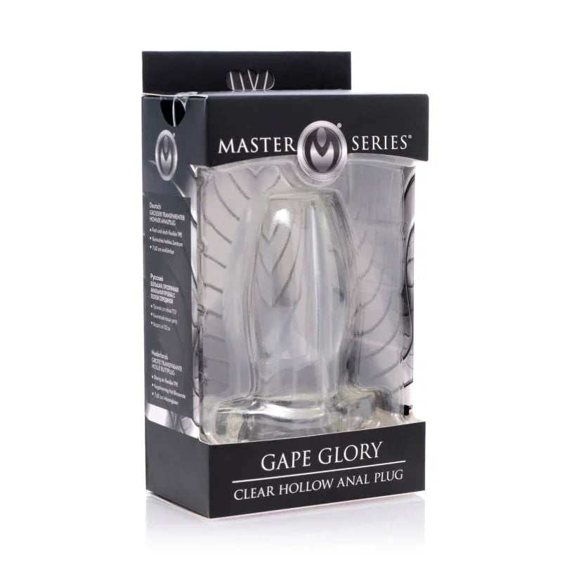 Peephole Clear Hollow Anal Plug - Large - MyPleasure