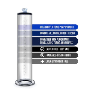 Performance - 12 Inch X 2 Inch Penis Pump Cylinder Clear - MyPleasure