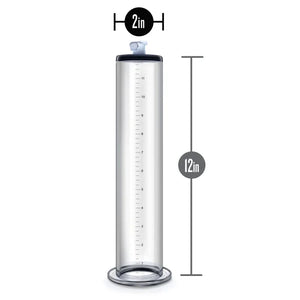 Performance - 12 Inch X 2 Inch Penis Pump Cylinder Clear - MyPleasure